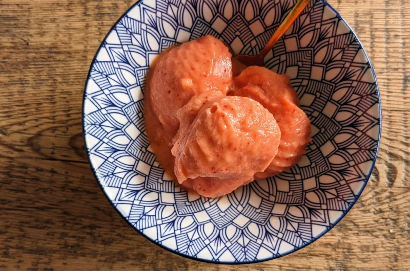 Ninja Creami : Sorbet fraise et mangue